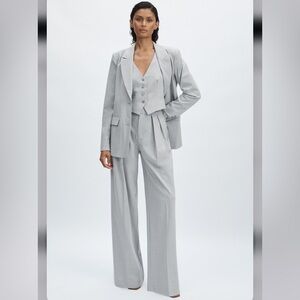 Good American Suiting Vest in Heather Grey